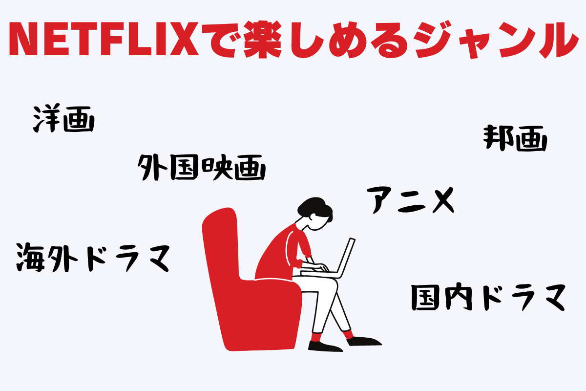 動画配信サービスNetflix（ネットフリックス）は、映画、ドラマ、アニメを中心に楽しめるラインナップ。